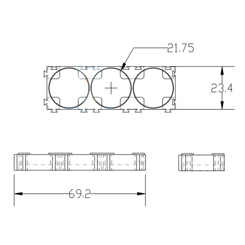 21700 battery holder splicing 3P size